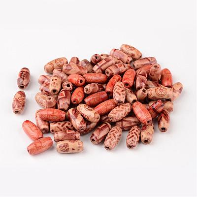 Печатные бусы из натурального дерева X-WOOD-R246-M-1