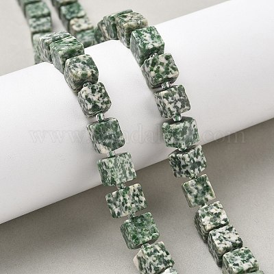 Натуральные зеленые пятна яшмовых нитей G-D338-A03-1
