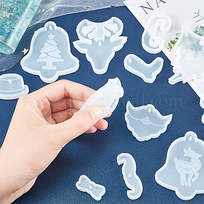 Силиконовые Молды для рождественских кулонов DIY-OC0001-80-1