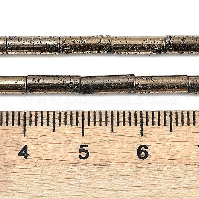 Гальванические бусины из натуральной лавы G-K388-03A-07-1