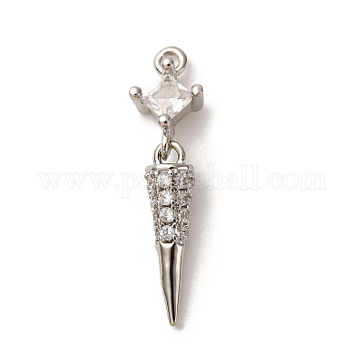 Латунные микро проложить кубического циркония подвески KK-I276-11P-02-1