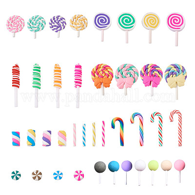 Кабошоны из полимерной глины ручной работы CLAY-TA0001-06-1