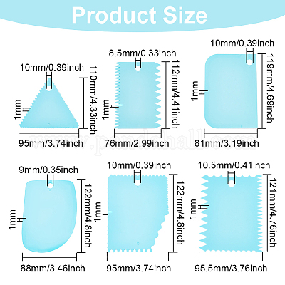 3 набор скребков для пластиковой глины 3 цветов AJEW-BC0004-31-1