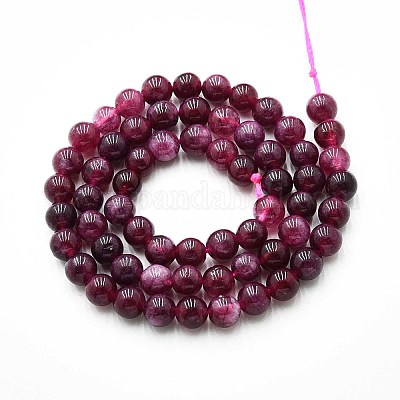 Природного кварца нитей бисера G-N355-6mm-46-1