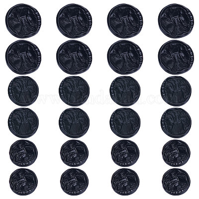 24 шт. 3 стильных пуговицы из сплава с тремя отверстиями на ножке BUTT-GF0001-37-1