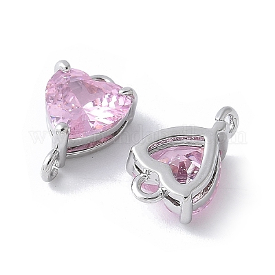 Шармы-соединители из латуни с паве из кубического циркония KK-F892-53P-10-1