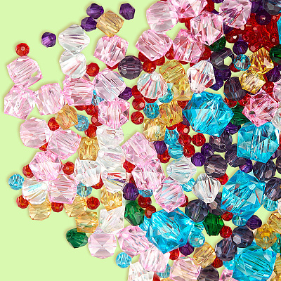 1240шт 9 стиля прозрачные стеклянные бусины EGLA-PA0001-07-1