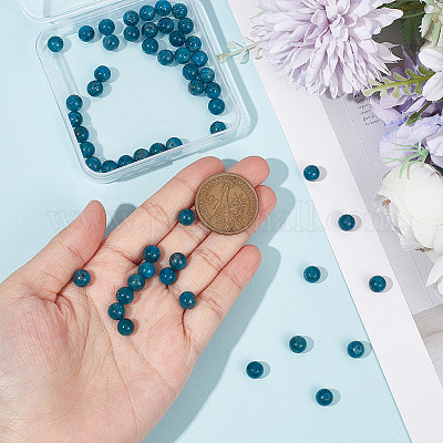 1 нить натуральных апатитовых бусин G-NB0004-74-1