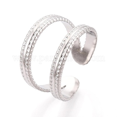 Регулируемые манжеты из нержавеющей стали 304 для женщин RJEW-N052-25P-1