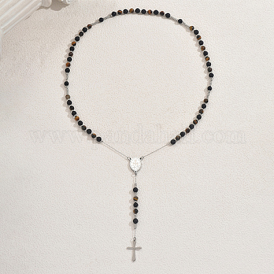 Винтажные четки из натурального окрашенного агата TK9602-1