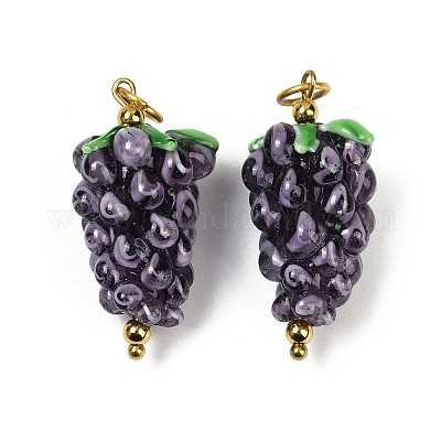 Нержавеющая сталь 304 с подвесками ручной работы в стиле лэмпворк STAS-Q352-02G-D-1