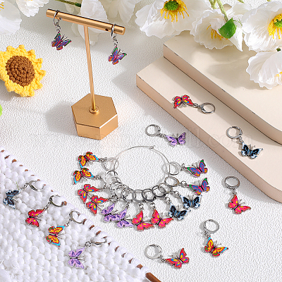 Подвесные украшения из сплава эмали HJEW-SC00050-1