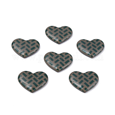 Акриловые кабошоны с принтом KY-N015-201-B01-1