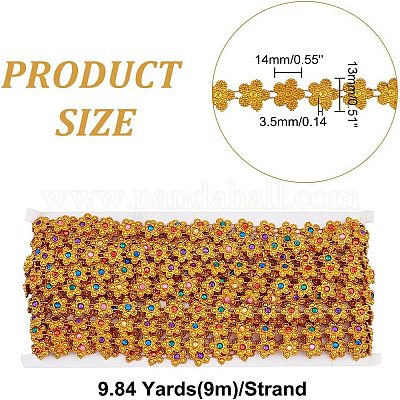 Пластиковая отделка бисером гирлянды FIND-WH0056-89-1