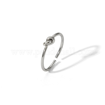 Минималистичные манжеты-кольца с открытым узлом из нержавеющей стали 304 EO4616-6-1