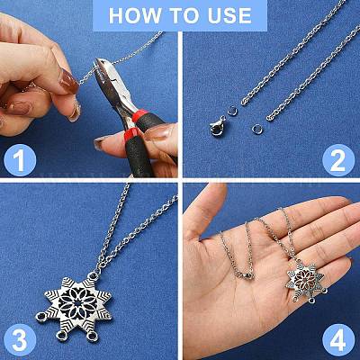 Набор для изготовления браслета с цепочкой своими руками DIY-YW0008-25-1