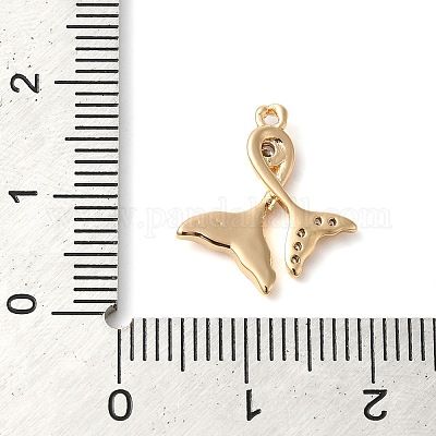 Латунные микро проложить кубического циркония подвески KK-G503-44G-1