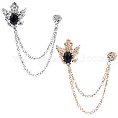 2 шт. 2 цвета мужская брошь из сплава на лацкан&nbsp;JEWB-SP0001-05-1