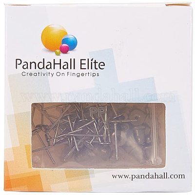 Комплекты фурнитуры для сережек из нержавеющей стали 304 STAS-PH0010-26P-1