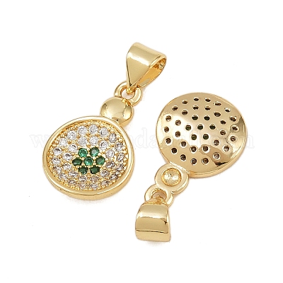 Латунные микро проложить кубического циркония подвески KK-C132-18G-1