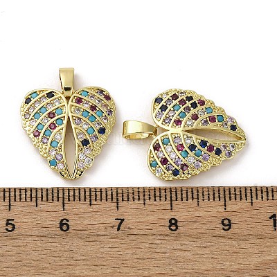 Латунные микро проложить кубического циркония подвески KK-F903-09G-1