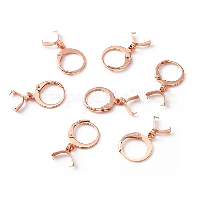 Фурнитура для сережек из нержавеющей стали 304 STAS-WH0022-87RG-1