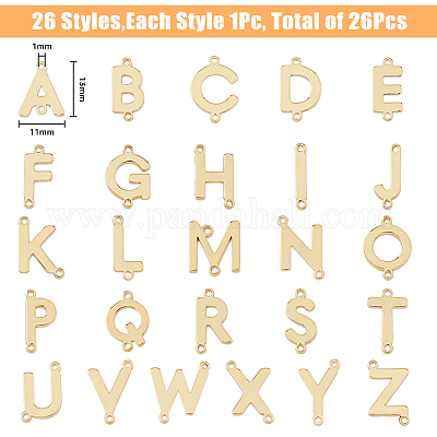 26 шт. 26 стиля подвески-подвески для соединителей из латуни с покрытием стойки KK-FH0006-59-1