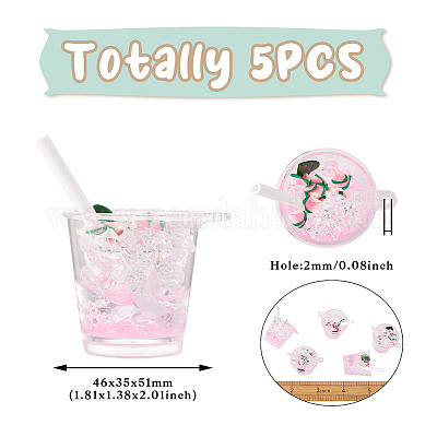 Большие подвески из прозрачной смолы RESI-TAC0019-04C-1