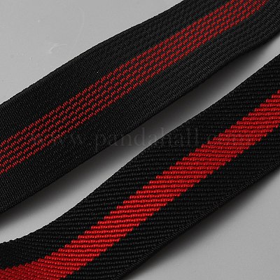 50 ярд трехцветная плоская резинка из полиэстера&nbsp;OCOR-WH0080-89F-1