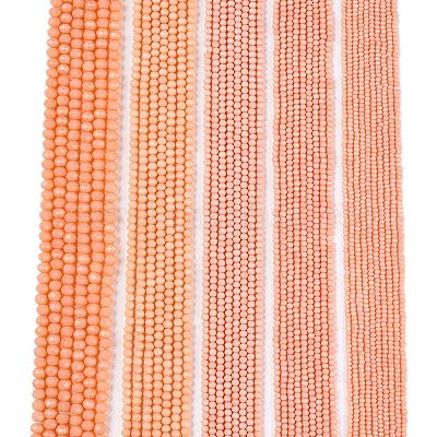 Непрозрачный сплошной цвет имитация нефрита стеклянные бусины пряди EGLA-A044-P2mm-D33-1