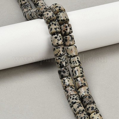 Природные яшмы далматин бисер нитей G-G275-D18-10x10mm-1