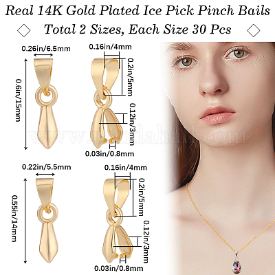 60 шт. 2 латунных держателя для ледоруба KK-BBC0010-09-1