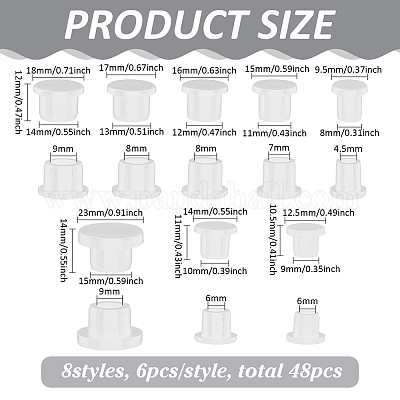 48 шт. 8-х видов силиконовых заглушек FIND-FG0004-54A-1