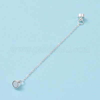 Латунная магнитная застежка с предохранительной цепочкой для троса KK-F839-035S-1