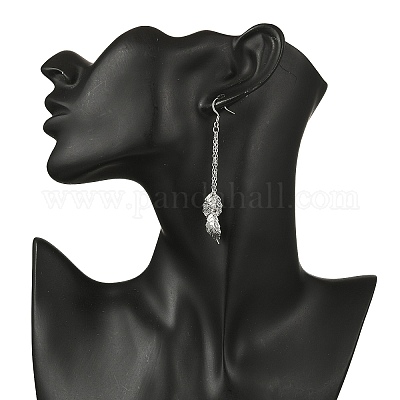 Серьги-подвески из нержавеющей стали 304 EJEW-JE06595-02-1