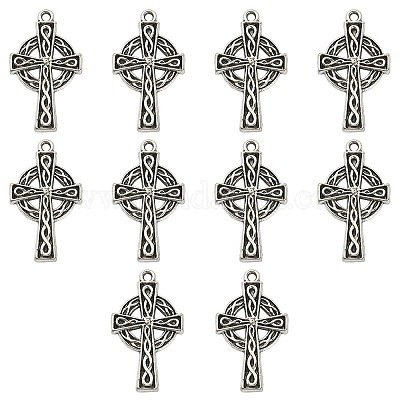 Подвески из сплава в ирландском тибетском стиле PALLOY-YW0001-30-1