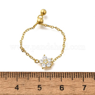 925 серебряное кольцо-слайдер с микропаве из кубических цирконий RJEW-R016-02G-02-1