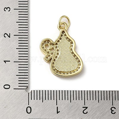 Латунные микро проложить кубического циркония подвески KK-Q808-19G-1