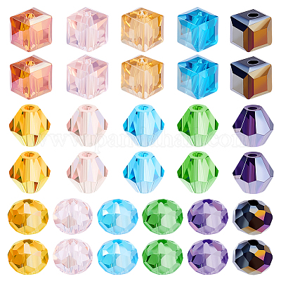 320 шт. 16-х видов гальванических стеклянных бусин EGLA-GA0001-19-1