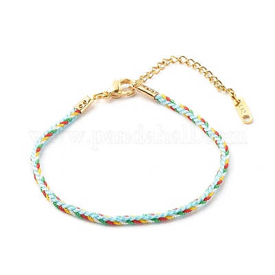 Браслеты из нейлона с закрученным шнуром BJEW-JB06479-04-1