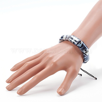 Регулируемые нейлоновые нити плетеные браслеты из бисера BJEW-JB06070-02-1