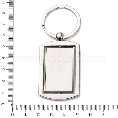 Вращающиеся заготовки для брелоков из сплава для кабошонов KEYC-F041-03P-1