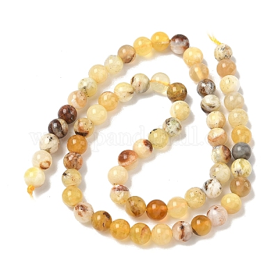 Природные желтые опал бусины пряди&nbsp;LS-G-I213-18-6mm-1