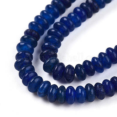 Окрашенные природные белый нефрит бисер пряди G-T139-57A-03-1