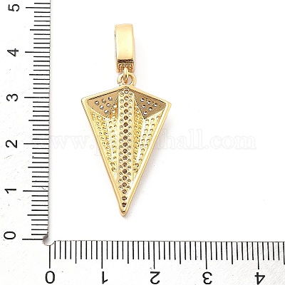 Реечное покрытие латунь с подвесками из кубического циркония KK-Q017-05A-G-1