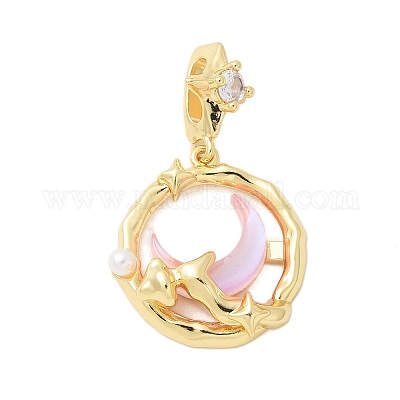 Латунные микро проложить кубического циркония подвески KK-S507-17G-1