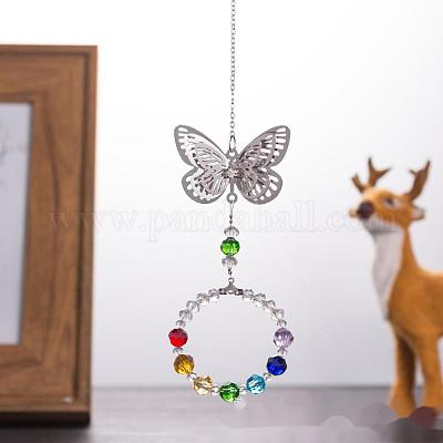 Кристаллы люстра ловцы солнца призмы чакра висит кулон AJEW-I040-04P-1