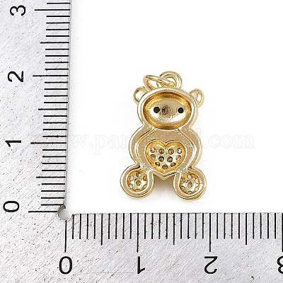 Латунные микро проложить кубического циркония подвески KK-D409-45G-A-1