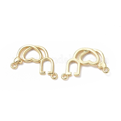 Экологически чистые подвески из латуни с гальваническим покрытием&nbsp;LS-KK-F845-10G-1