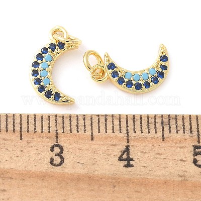 Латунные микро проложить кубического циркония подвески KK-U056-22G-1